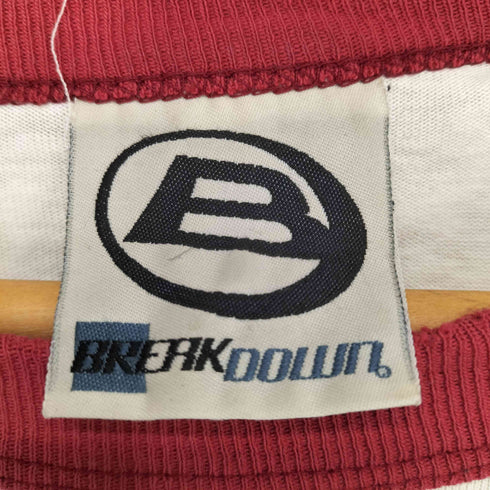 BREAK DOWN 袖プリントラグランカットソー MADE INUSA メンズ L