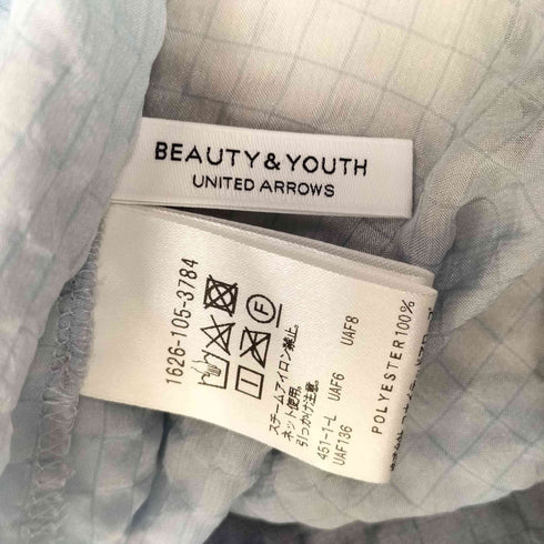 ビューティーアンドユースユナイテッドアローズ BEAUTY & YOUTH UNITED ARROWS シアサッカー9分袖ワンピース レディース