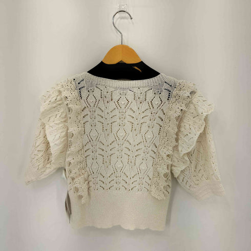 ザラ ZARA クロシェ編み ニットトップス レディース import:S