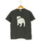 ジェイプレス J.PRESS 犬 ブルドッグ アニマル プリント Tシャツ メンズ import:M