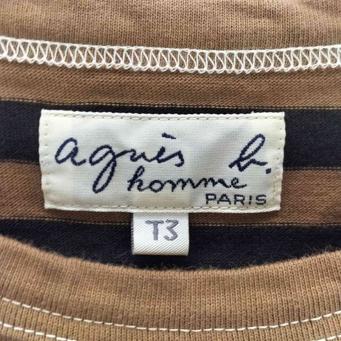 アニエスベーオム Agnes b.homme ボーダーカットソー メンズ T3