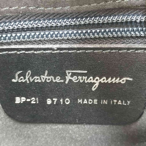 サルヴァトーレフェラガモ Salvatore Ferragamo イタリア製 ステッチデザイン スエード ワンハンドルバッグ Y2K レディース