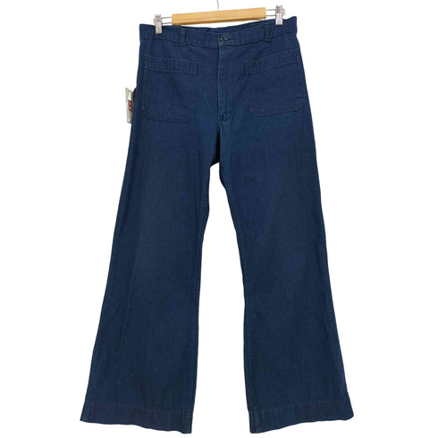 ユーエスネイビー U.S.NAVY TROUSER UTILITY MENS DENIM セーラーパンツ フレア メンズ 35R