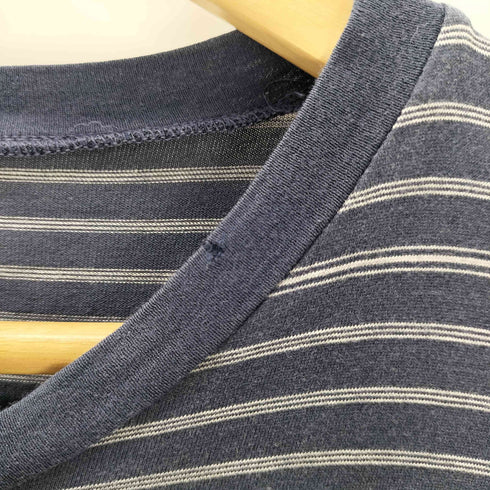 マーガレットハウエル MARGARET HOWELL コットン L/S ボーダーカットソー メンズ JPN:M
