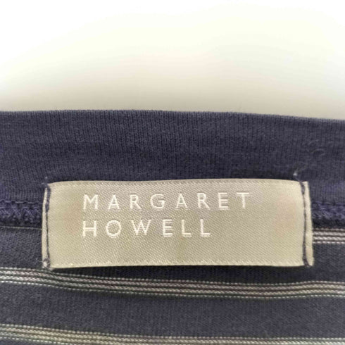マーガレットハウエル MARGARET HOWELL コットン L/S ボーダーカットソー メンズ JPN:M