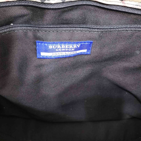 バーバリーブルーレーベル BURBERRY BLUE LABEL ノバチェック キャンバス トートバッグ レディース