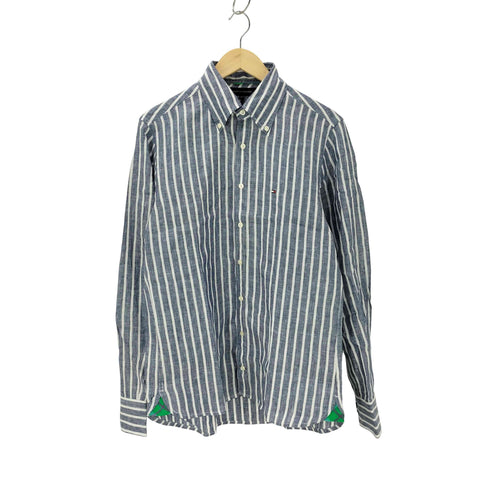 トミーヒルフィガー TOMMY HILFIGER リネンボタンダウンシャツ メンズ import:S