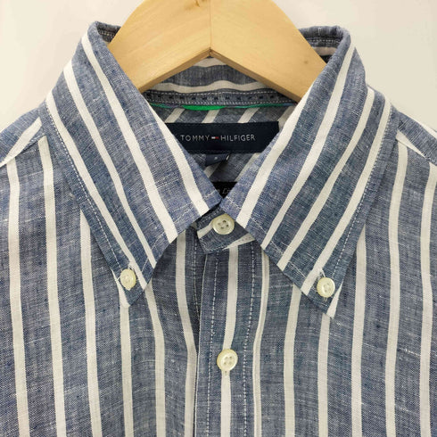 トミーヒルフィガー TOMMY HILFIGER リネンボタンダウンシャツ メンズ import:S