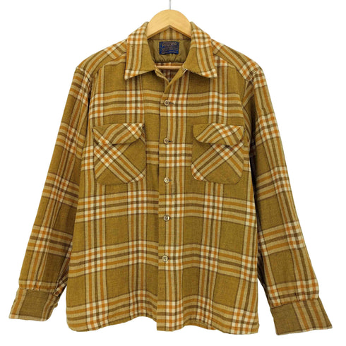 ペンドルトン PENDLETON オープンカラー チェック ウールシャツ メンズ import:L