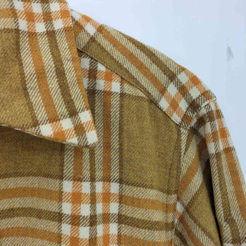 ペンドルトン PENDLETON オープンカラー チェック ウールシャツ メンズ import:L