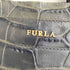 フルラ FURLA クロコ型押し スクエア型 ハンド トートバッグ レディース