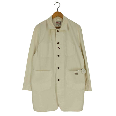 スミス SMITH’S ホワイトデニム カバーオール ハーフコート メンズ import:XL