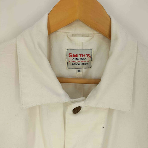 スミス SMITH’S ホワイトデニム カバーオール ハーフコート メンズ import:XL
