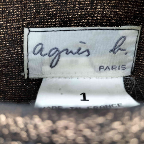 アニエスベー agnes b. S/S ラメワンピース レディース JPN:1