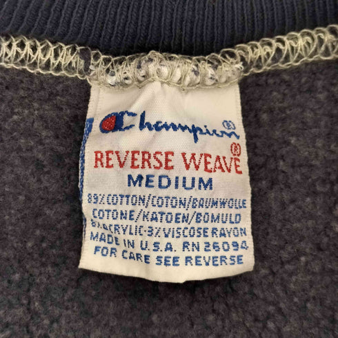 チャンピオン Champion 90s USA製 刺しゅうタグ 袖カットオフ リバースウィーブ スウェット メンズ JPN:M