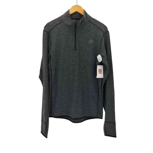 ニューバランス NEW BALANCE フロントロゴ ハーフジップ L/S プルオーバー メンズ JPN:L