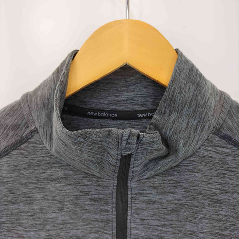 ニューバランス NEW BALANCE フロントロゴ ハーフジップ L/S プルオーバー メンズ JPN:L