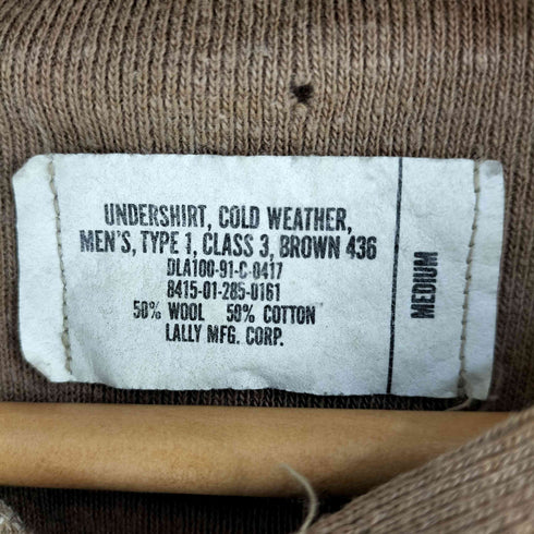 ユーエスアーミー U.S. ARMY COLD WEATHER UNDERSHIRT メンズ import:M