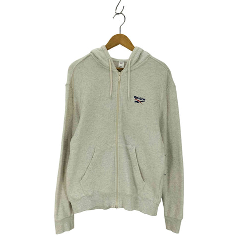 リーボック Reebok ロゴ刺しゅうジップパーカー メンズ JPN:L