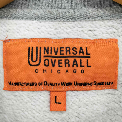 ユニバーサルオーバーオール UNIVERSAL OVERALL フロントロゴプリント クルーネックスウェットトレーナー メンズ JPN:L