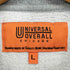 ユニバーサルオーバーオール UNIVERSAL OVERALL フロントロゴプリント クルーネックスウェットトレーナー メンズ JPN:L