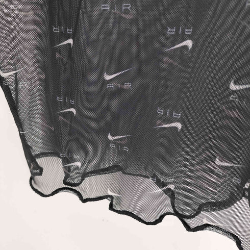 ナイキ NIKE Air Women's Printed Mesh Short-Sleeve Crop Top エア ウィメンズ プリント メッシュ ショートスリーブ クロップ トップ レディース import:S