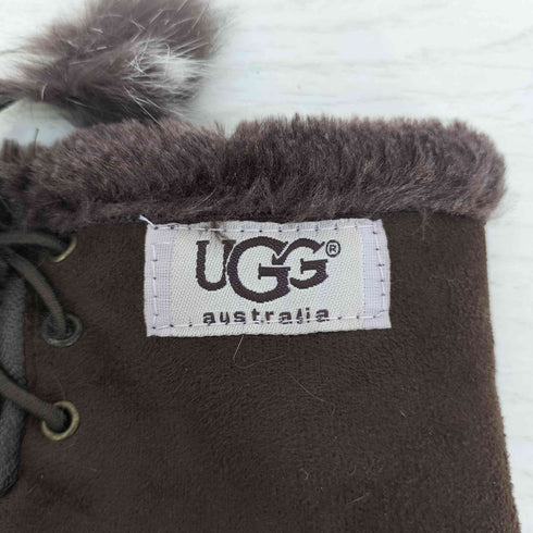 アグ UGG レザー ファー グローブ レディース