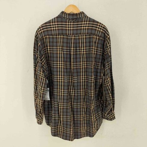 トミーヒルフィガー TOMMY HILFIGER 台湾製 フロント刺繍チェック柄シャツ メンズ L/G