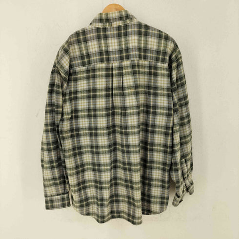 LANDHAUS メタルボタン メタルトグル チェックチロリアンシャツ メンズ import:L