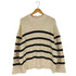 ザラ ZARA アクリルポリナイロン ボーダー クルーネックニット レディース import:M