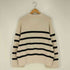 ザラ ZARA アクリルポリナイロン ボーダー クルーネックニット レディース import:M