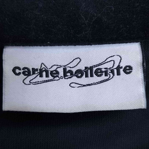 カルネボレンテ Carne Bollente 刺繍 ベロア 開襟 オープンカラー シャツ メンズ import:M