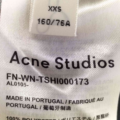 アクネストゥディオズ ACNE STUDIOS 総柄 バックジップ タートルネック カットソー レディース XXS