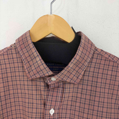 ポロラルフローレン POLO RALPH LAUREN L/S ポニー刺繍 SLIM FIT チェックシャツ メンズ import:XL