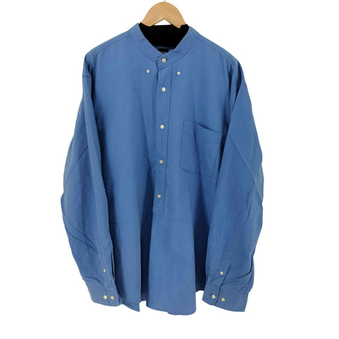 ギャップ Gap ノーカラー ハーフボタンシャツ メンズ import:XL