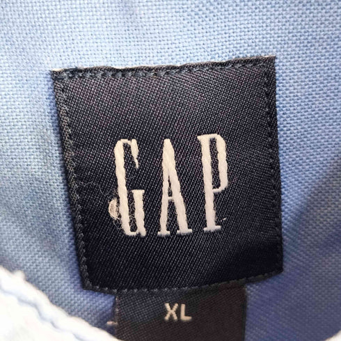ギャップ Gap ノーカラー ハーフボタンシャツ メンズ import:XL