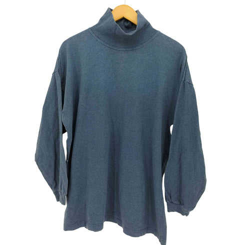 THE SWEATER SHOP 英国製 コットンポリ ハイネックカットソー メンズ import:L