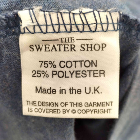 THE SWEATER SHOP 英国製 コットンポリ ハイネックカットソー メンズ import:L