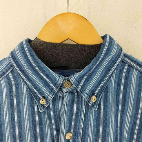 エルエルビーン L.L.Bean USA製 ストライプ柄BDシャツ メンズ import:M