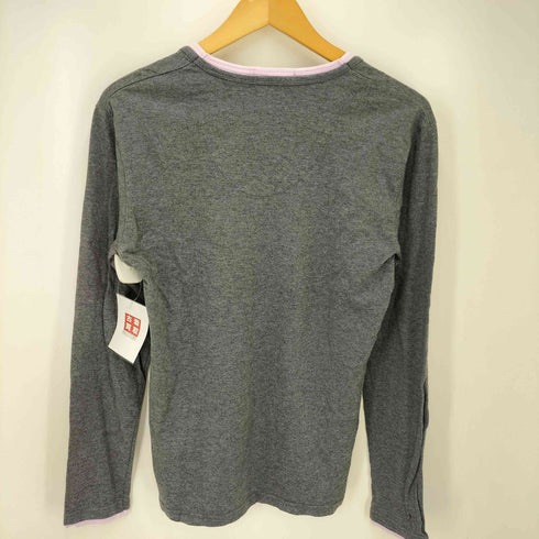 バーバリーブラックレーベル BURBERRY BLACK LABEL ホース刺繍 Uネック L/S カットソー Y2K レディース 2