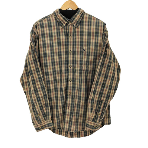 カーハート Carhartt フロントロゴ刺繍 チェック柄BDシャツ メンズ import:L