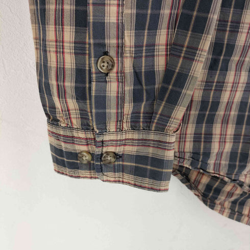 カーハート Carhartt フロントロゴ刺繍 チェック柄BDシャツ メンズ import:L
