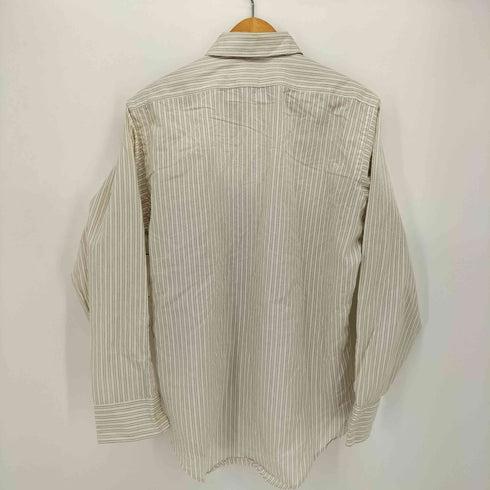 80-90s vintage ストライプ レギュラーカラーシャツ メンズ 15 1/2