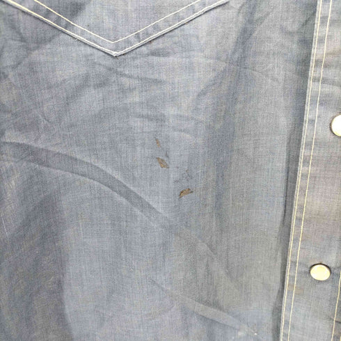 シアーズ Sears 70s ウエスタン S/Sシャツ 半袖 メンズ 16-16 1/2