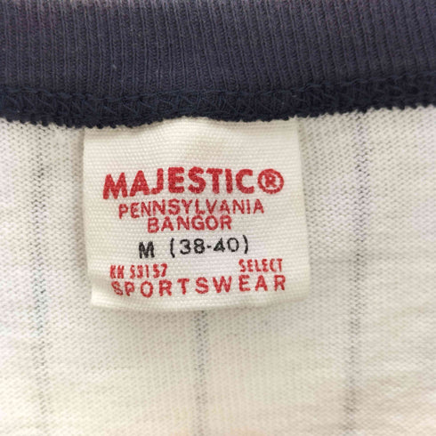 マジェスティック MAJESTIC 90s ヘンリーネック ベースボールカットソー メンズ JPN:M