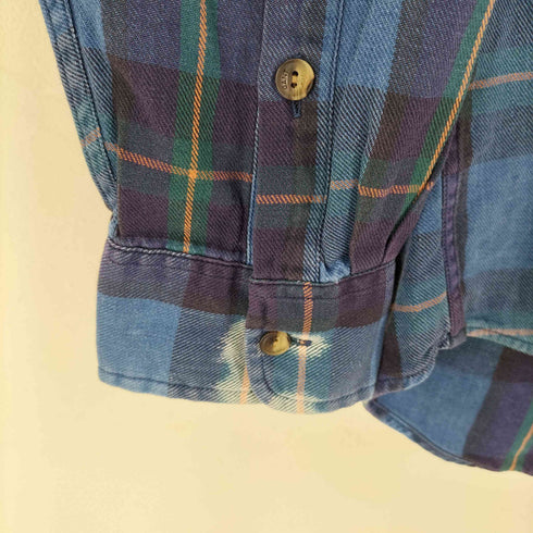 ガント GANT INDIGO COTTON チェック柄BDシャツ メンズ L/G