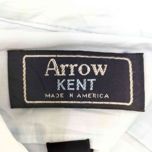 アロー ARROW KENT USA製 vintage 襟芯 レギュラーカラーシャツ メンズ 15 1/2