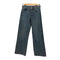 ザラ ZARA RELAXED MID-WAIST RHINESTONE JEANS ラインストーンデニム レディース 32