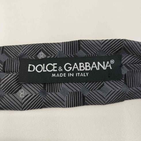 ドルチェアンドガッバーナ DOLCE&GABBANA 格子柄 デザインネクタイ メンズ