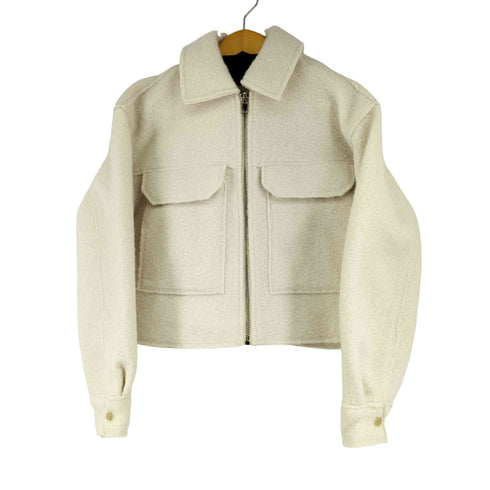 ザラ ZARA ブークレショートジャケット レディース import:S